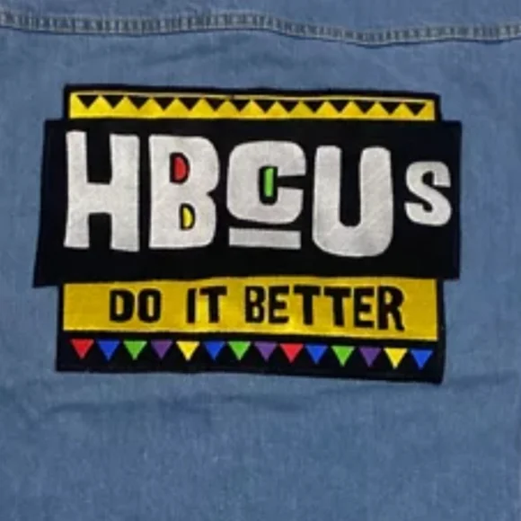 NWT Men's Tones Of Melannin HBCU's Do It Better Graphic Denim Jacket - Picture 4 of 5